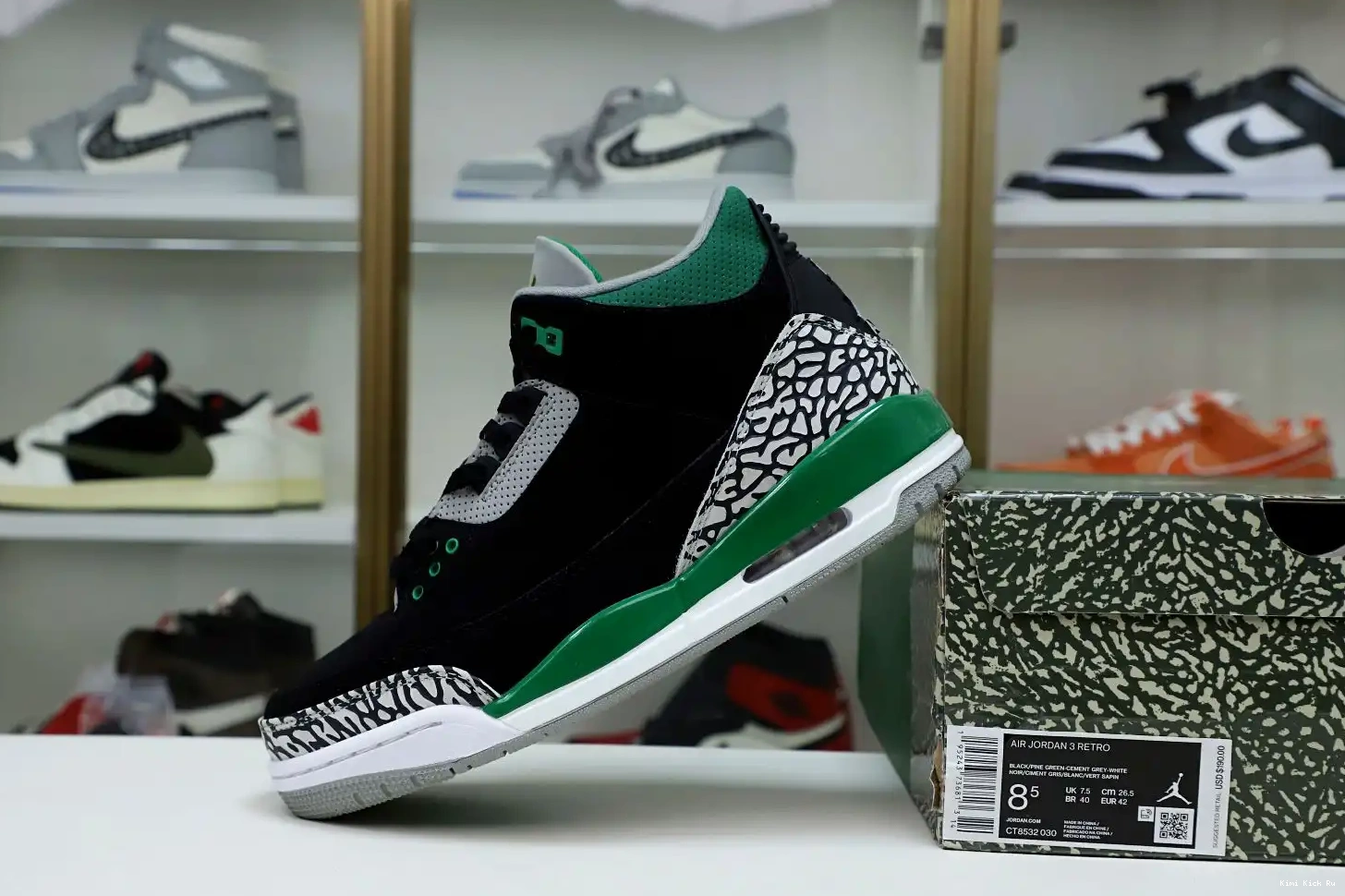 PINE GREEN 3 AIR Kimikick JORDAN 0420